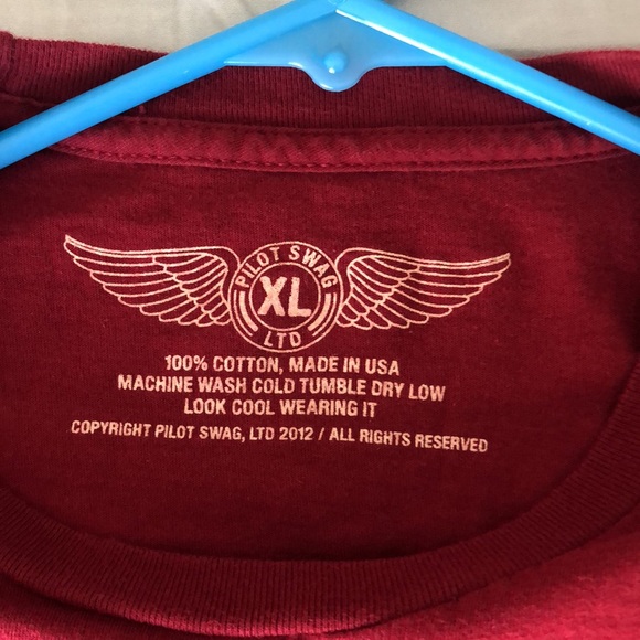 Red pilot, swag, short sleeve - Picture 2 of 3
